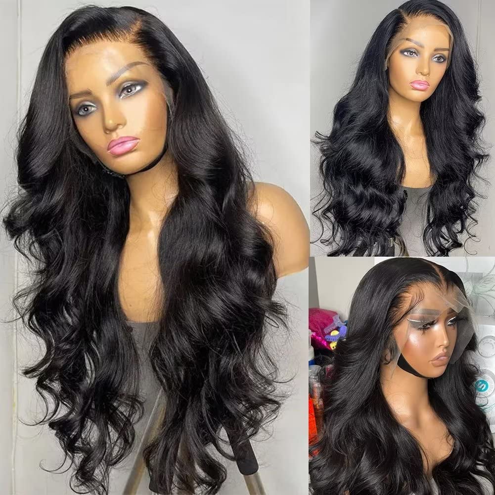 MYLOCKME Body Wave Lace Front Wig 13x6 13x4 HD Transaprent Lace Frontal Wig 9x6 7x5 6x4 5x5 Glueless Wig 30 32 34 Inch 180 Density
