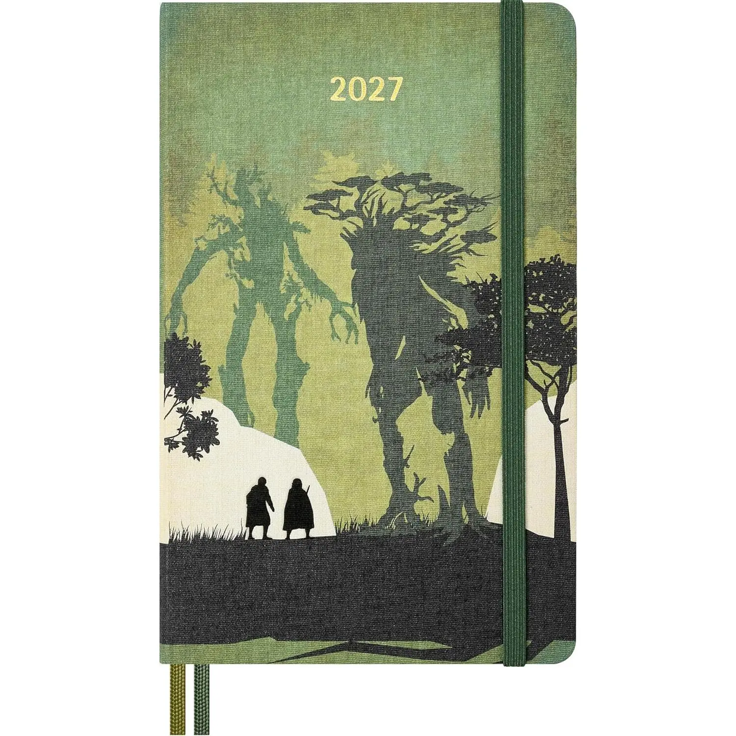 Moleskine Limited Edition The Lord of the Rings 2027 Daily Planner - 12-Month (Jan-Dec 2027), Hard Cover, Large (5"x8.25"), Merry & Pippin Design, 400 Pages, Office Appointment Book & Personal Organiser