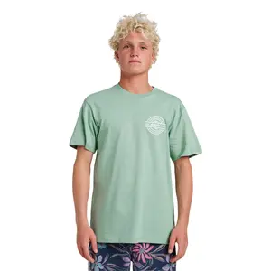 Quiksilver | Mirrored Classic T-shirt | Reflective Logo & 100% Cotton | Mirrored Logo Cotton Tee | Everyday Casual & Surf Style