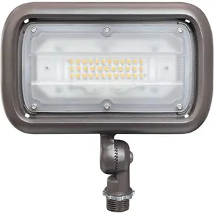 30W LED Floodlight, Outdoor  Fixture, , 100W PSMH Replace, 2700 Lumens, 3000K Warm White, 70CRI, 120-277V, 1/2" Adjustable Knuckle Mount, UL-Listed