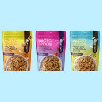 Honey Almond, Mixed Berry, Peanut Butter