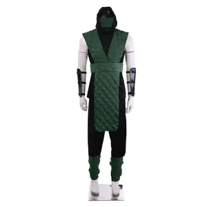 Mortal Kombat Green Revenant Outfit Clothes Costumes Menswear Man Fashion Stylish rave outfits Beige Crewneck