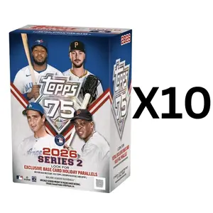 1279 BASEBALL 2026 TOPPS 75 SERIES TWO BLASTER BOX X10, NEW RELEASE! FRESH CASE!