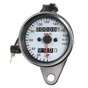 Motorcycle Speedometer, Universal Motorcycle LED Speedometer, Speed Gauge for Harley Honda Suzuki Kawasaki Off-road Vehicle