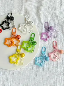 10 Piece Hollow Star Pendant Keychain Set, Trendy Cute Keychain, Stylish Keychain, Decorative Realistic Stars, Music Theme, Perfect Birthday Gift for Lovers & Friends, Cute Keychain