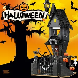 Christmas Night Terror House Castle Building Block Toy Halloween, Scary Horror Playset, Perfect Gift for Kids & Collectors