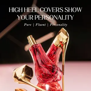 Deold New Arrival Crystal High Heel Shaped Women's Fragrance, Woody Floral-Fruity Scent, Elegant & Luxury Texture, Long-Lasting Subtle Aroma, Suitable for Daily Commutes, Dates & Holiday Gifting