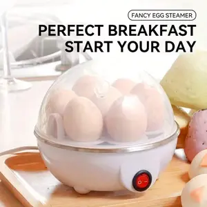 Rapid Egg Cooker, 7 Easy-To-Peel, Hard, Medium, Soft Boiled Eggs, Poacher, Omelet Maker, AutoShut-Off, Alarm, 16-Recipe Booklet