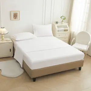 Premium Microfiber 4PC Sheet Set Hotel Grade Deep Pocket Design Fits 16 Inch Mattress Machine Washable Bedding