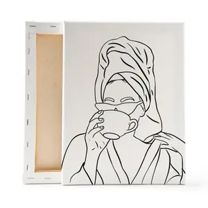 Self Care Sunday Pre-Sketched Canvas