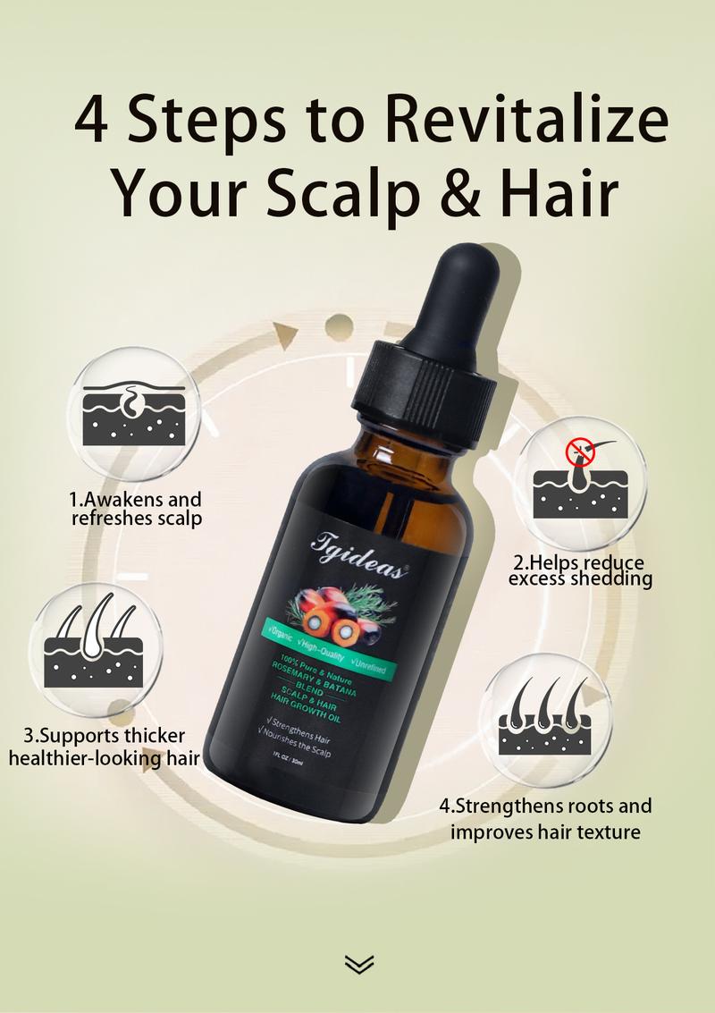 Tgideas Hair Nourishing Oil with Batana & Rosemary – Helps Reduce Shedding & Supports Stronger, Fuller Hair Tgideas Hair Nourishing Oil with Batana & Rosemary – Helps Reduce Shedding & Supports Stronger, Fuller Hair