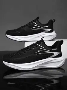 Couple Spring Summer Breathable Running Shoes, Women's Thick Sole Comfortable Walking Shoes, Men's Outdoor Running & Gym Training, Lightweight Casual Sports