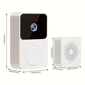 Wireless Doorbell Camera – HD Video, Night Vision & Two-Way Calls – WiFi, Rechargeable, Voice Change & APP Control – Smart Home Security!