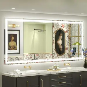 PRISMIR LED Bathroom Mirror, Anti-Fog LED Bathroom Mirror with Lights, Dimmable Lighted Vanity Mirror, Shatterproof, ETL Listed