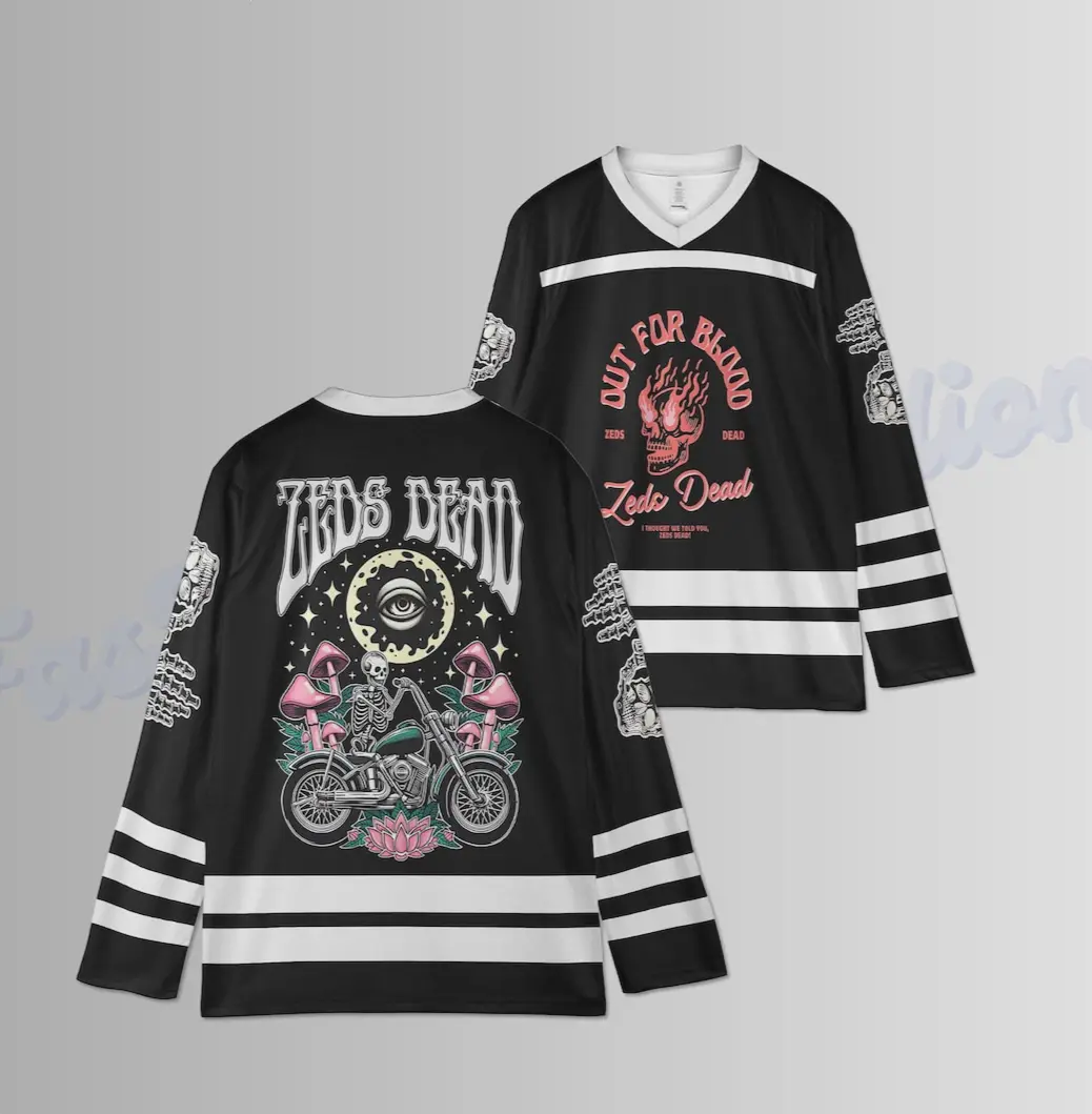 Zeds Dead Hockey Jersey, ZEDS DEAD Sweet Memories Jersey, Edm Music Festival