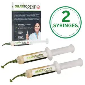 Orasoothe SOCKIT Gel 10g Tube Syringe, Oral Hydrogel Wound Dressing Gel