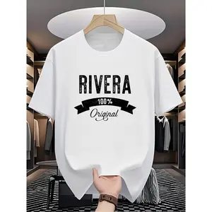 Unisex Family Reunion Rivera T-Shirt - Funny Surname Design for Family Matching Outfits - Comfortable Casual Fit Size Available - Retro Graphic Tee with Rivera Surname Print - Id (3-13Y)