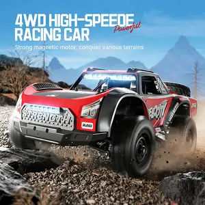 RC high-speed four-wheel drive off-road all-terrain remote control truck, 4x4 monster truck, 2.4 GHz remote-controlled giant foot car (includes 1 battery), suitable for adults, ideal as a birthday or Christmas gift