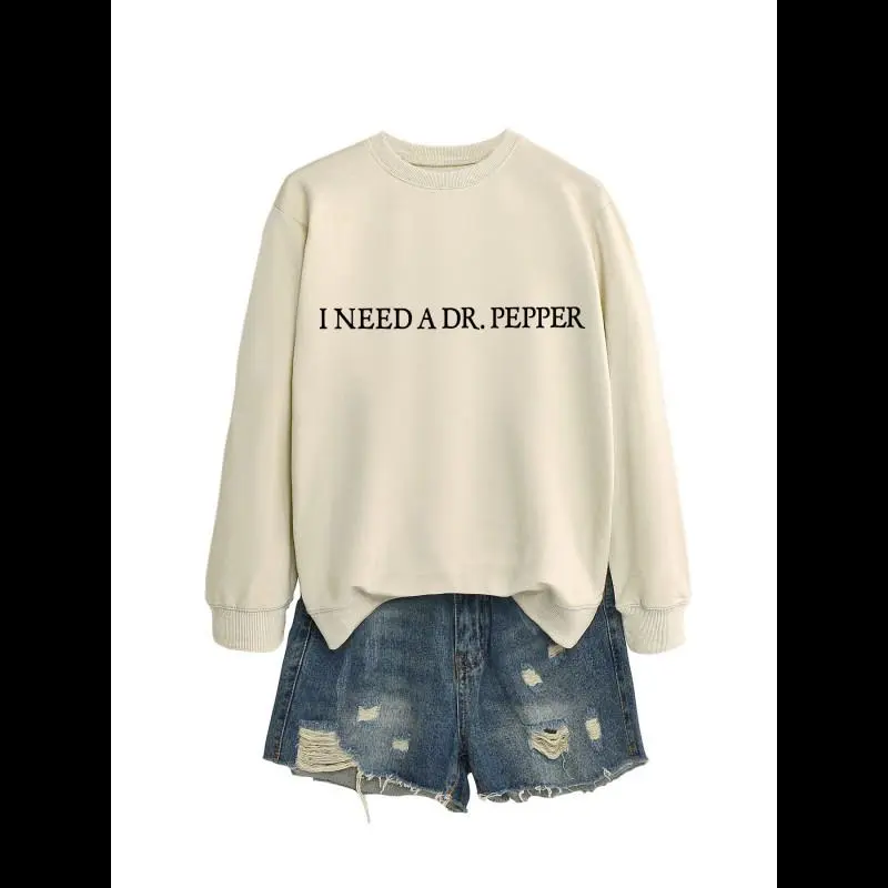 Sand colored hoodie (black font)