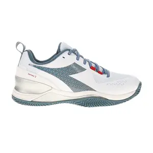 diadora Mens Blushield Torneo 2 Clay Tennis Sneakers Shoes - Blue, White