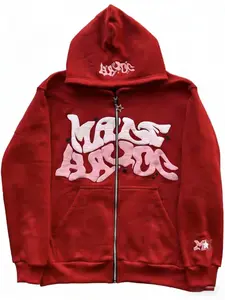 Y2K Retro Star And Letter Printed Full zipper Hoodies，Spring Autumn Harajuku Women And Men Fashion Hip Hop Long Sleeve Hooded ，Avant-Garde - Street Casual Spring/Fall Loose Zipper Pocket Patched，Autumn and Winter Gothic Coat preppy style