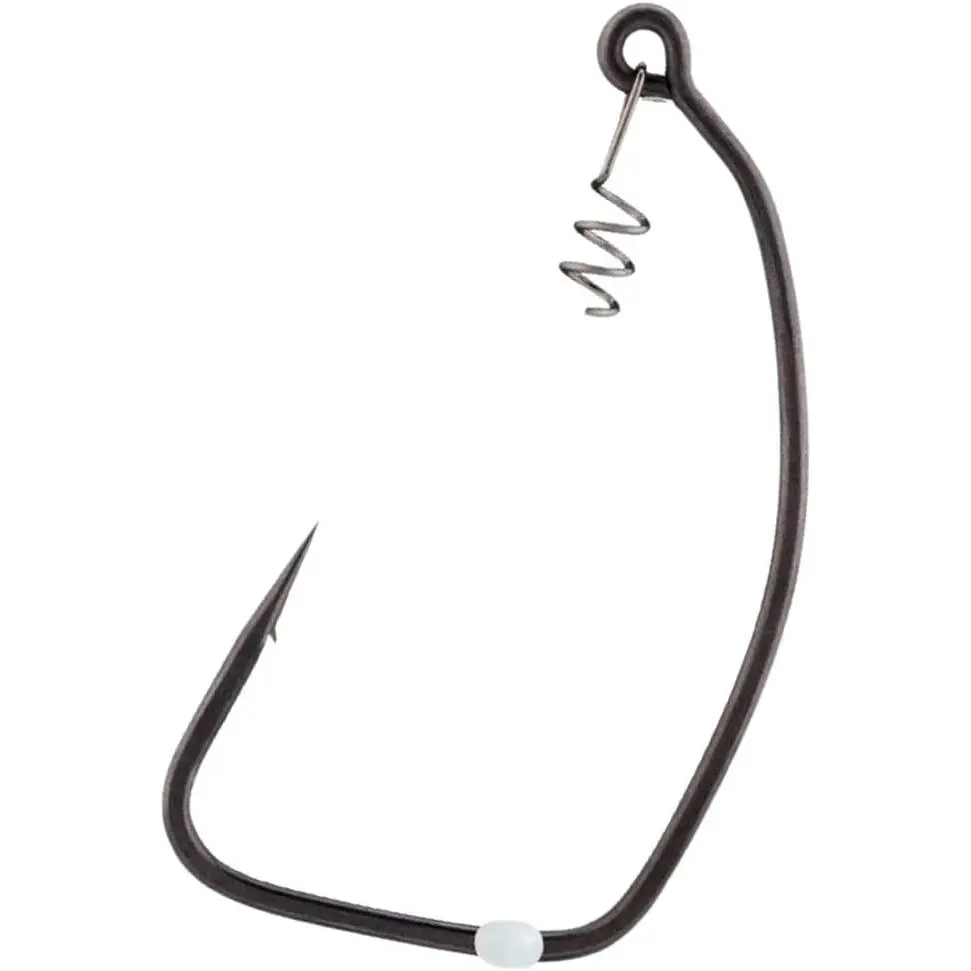 BKK Titan Rider Swimbait Hook Fishing Tackle, Forged Steel Hook for Soft Lure Fishing, Deep Throat Design for Fast Hookups, Locking Spring & Adjustable Stopper for Secure Weedless Rigs, 1/0 to 14/0 Sizes
