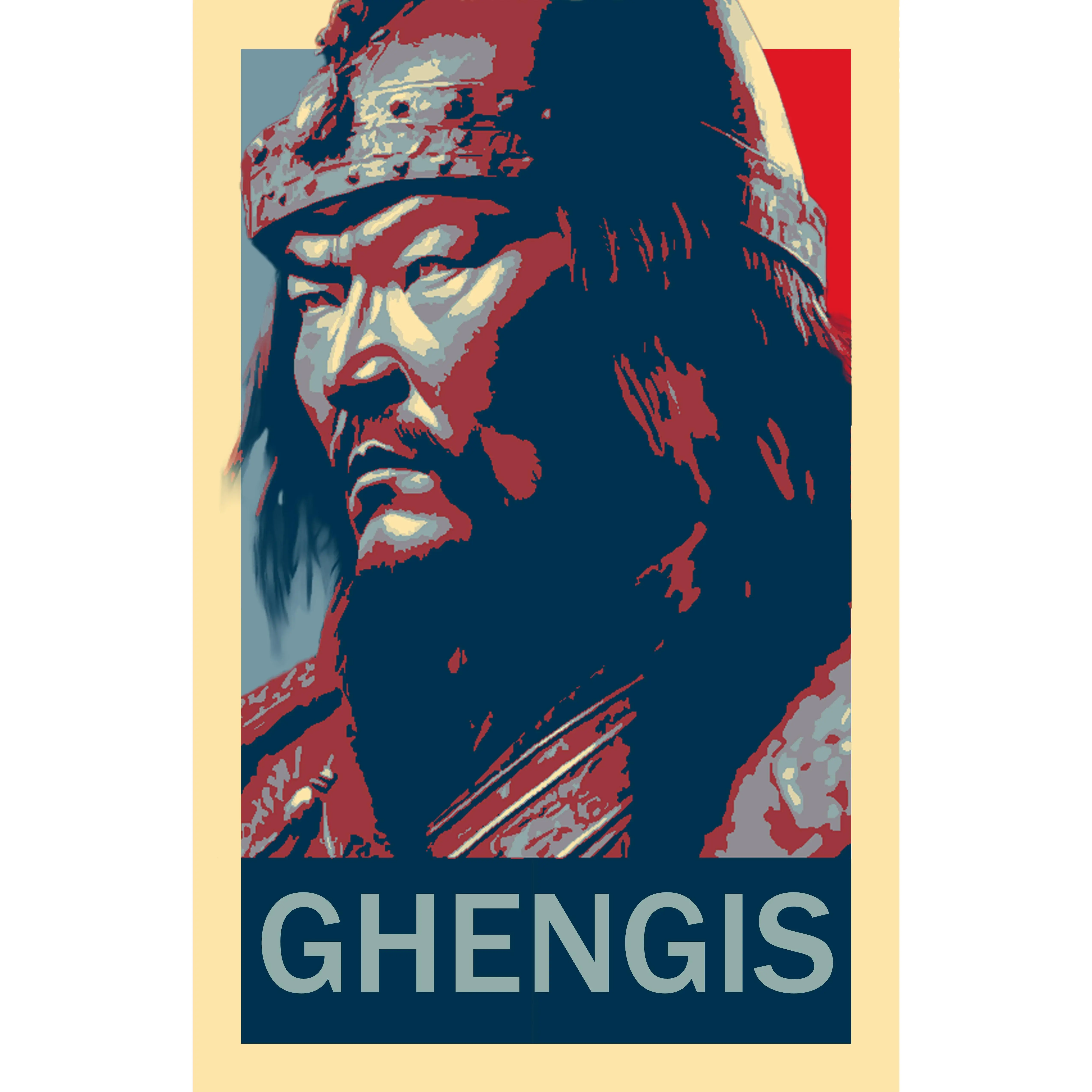 Ghengis Khan Hope Inspired Style Fight Poster 11x17