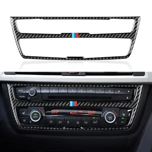 Car CD Panel Cover Sticker Carbon Decal Trim Center Console fits for BMW F30 F31 F34 3GT F32 F33 F36 2012 2013 2014 2015 2016 2017 2018 2019 Accessories