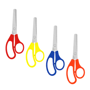 Kids Scissors: 5", Safe for School, (Assorted Color), Blunt Tip, Case of 500 Scissors
