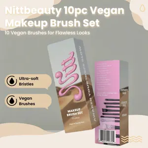 Nittbeauty 10pc Makeup Brush Set