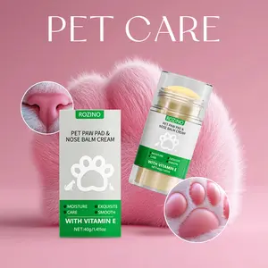 【Ten pack at a better price】ROZINO Pet Paw & Nose Balm Cream with Vitamin E - 20g Moisturizing Softening for Smooth Paws & Noses Ideal for Outdoor Pets