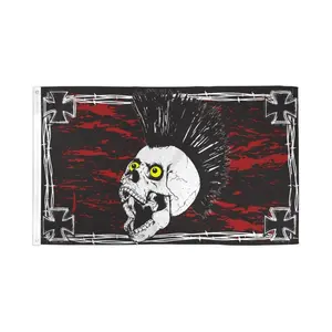 Iron Skull Flag 3x5ft Poly