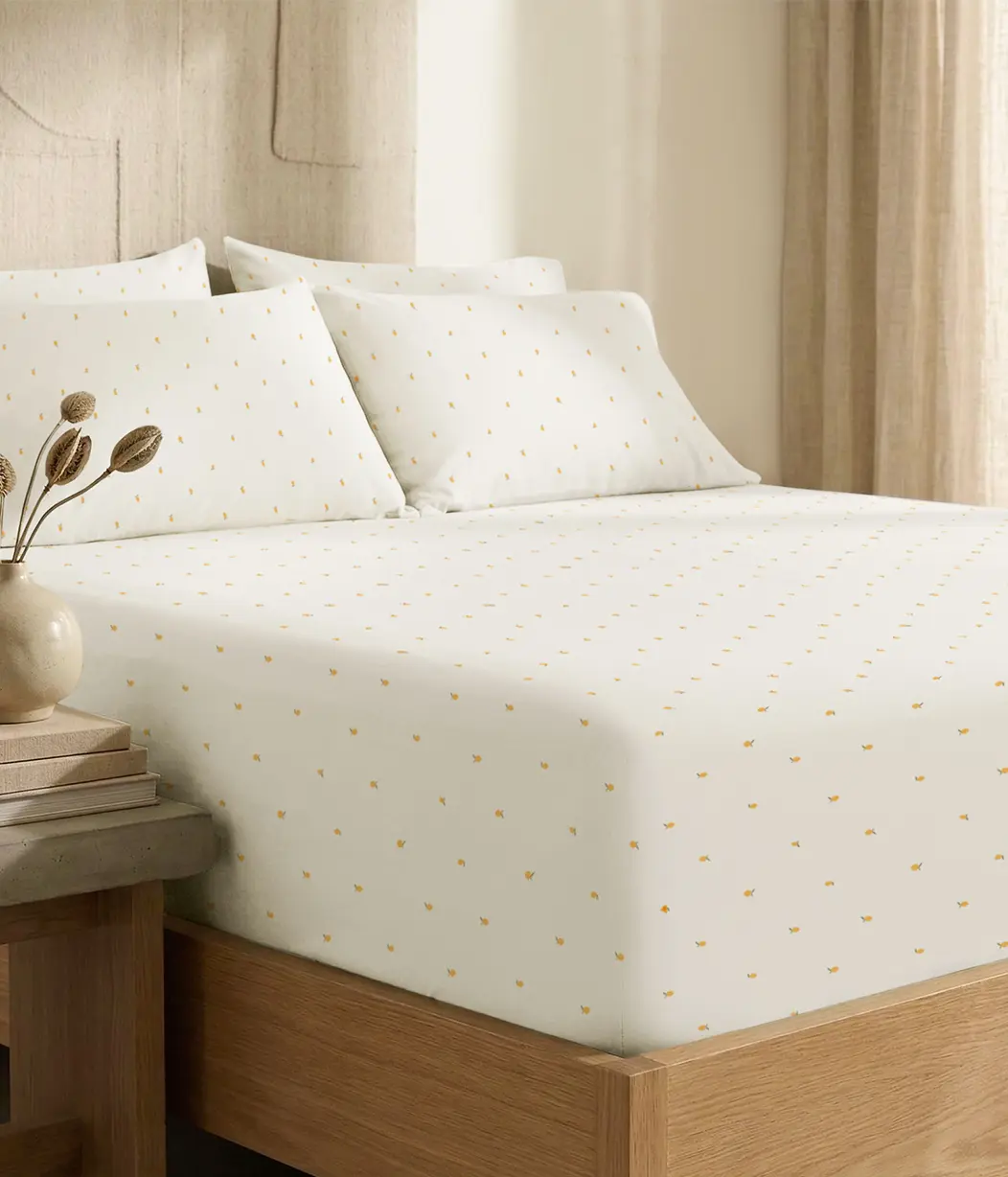 HushDry™ 2-in-1 Waterproof Fitted Queen Sheet, Bamboo - Queen Bed Sheet