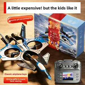 Drone w/ FPV Camera | Kids’ Fighter Jet Flying Toy, Remote Control Glider Foam Quadcopter!