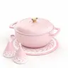ROVSUN Enameled Cast Iron Round Dutch Oven, 5/6/7.5QT Pot with Lid &Dual Handles with Silicone Gloves,Oven Safe up to 500°F, Heavy-Duty Pre-Seasoned Cookware for Bread Baking, Braising, Stews, Roasting,TikTokShopBlackFriday