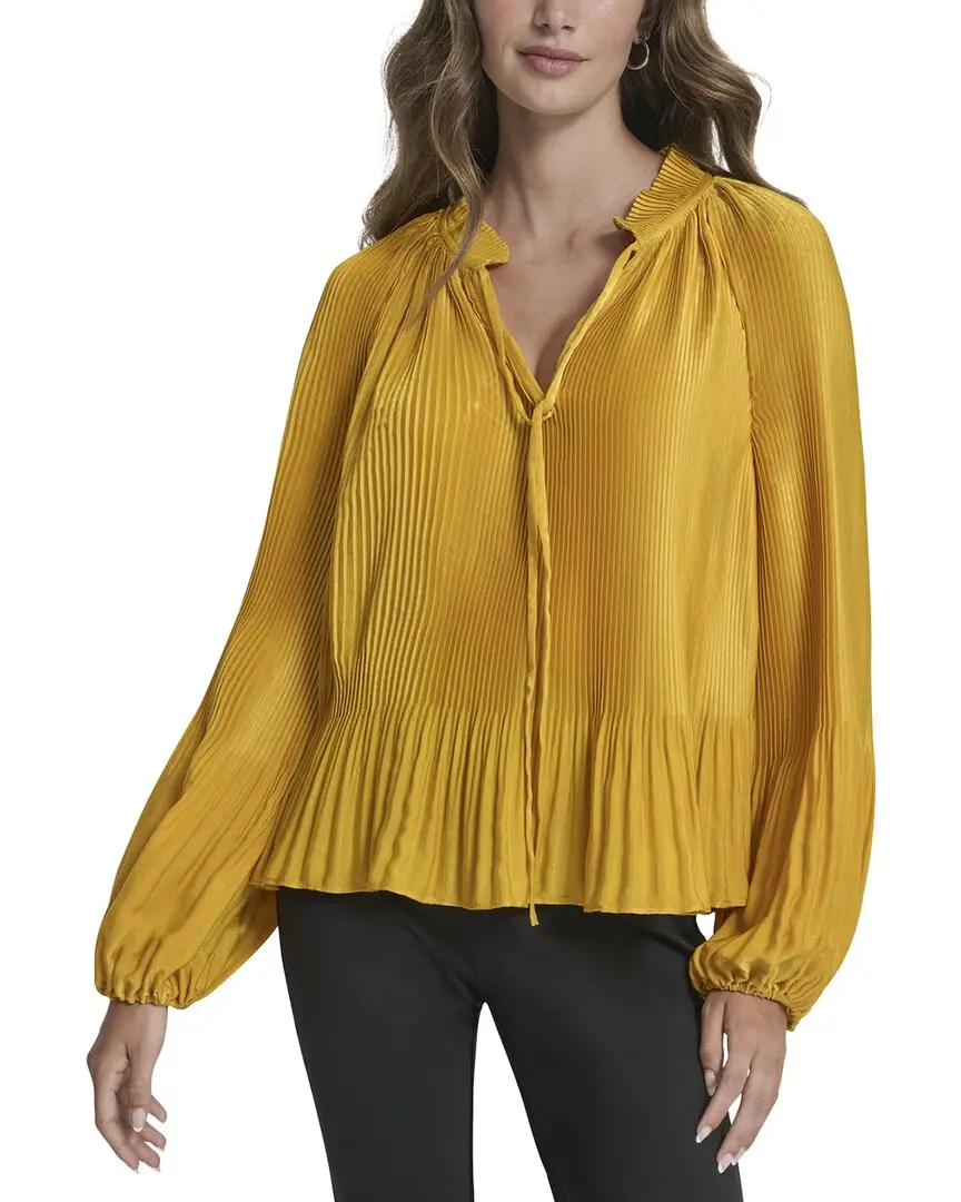 DKNY Plisse Tie Top