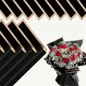 10pcs/20pcs Flower Wrapping Paper, Valentine's Day Waterproof Bouquet Wrap, DIY Florist Supplies, Floral Shop Essential, Diy Friendly, Wedding Birthday Anniversary Gifts, Gift Packaging