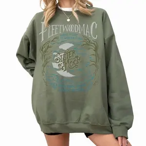 Fleetwood Mac Sweatshirt, Women Moon Sweatshirt, Vintage Casual for Daily Wear, Round Neck Tee, Ladies Tour , Stevie Nicks Solo Tour Shirt 4