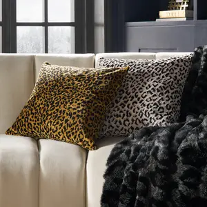 Z Gallerie Tess Leopard Print Pillow, 22in Pillows for Sleeping