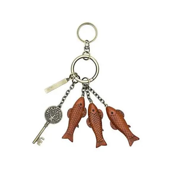 Patricia Nash Nordic Fish Wooden Handbag Charm