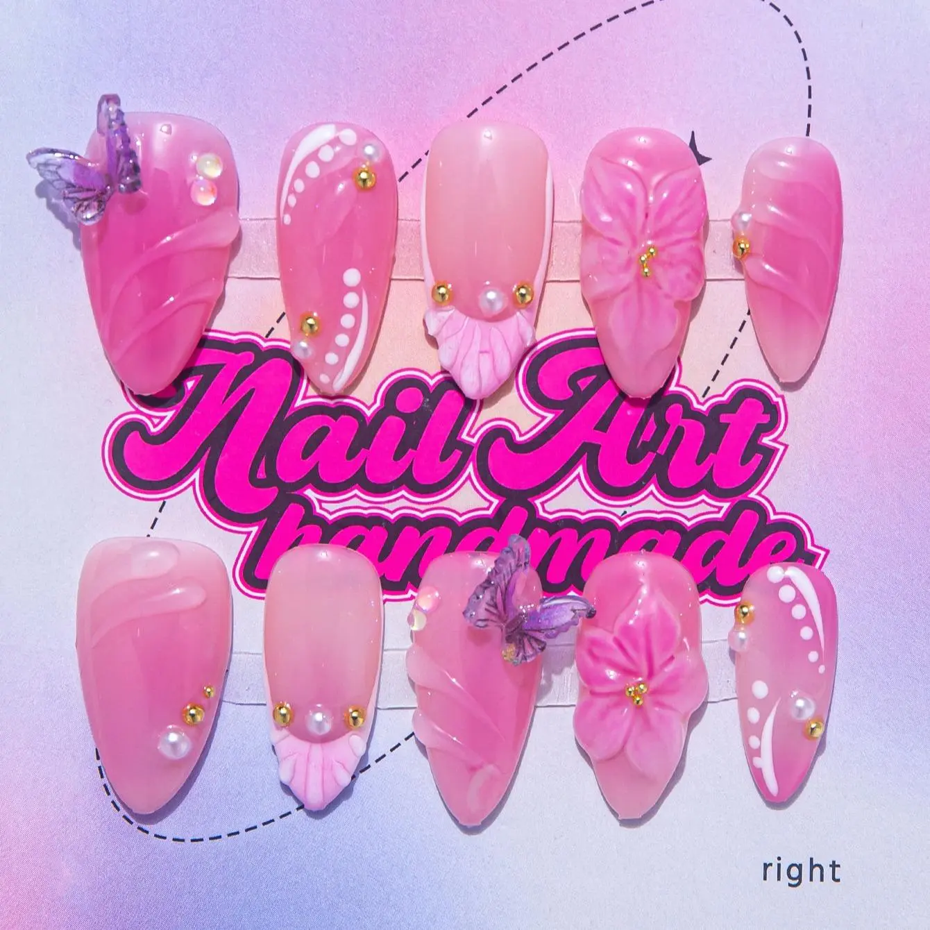 Pink Blush Purple Butterfly