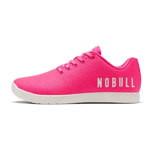 NOBULL Men's Outwork Shoe in Neon Pink Classic White - OG Strength Training Shoe, Durable Gym Trainer, Lifting Sneaker