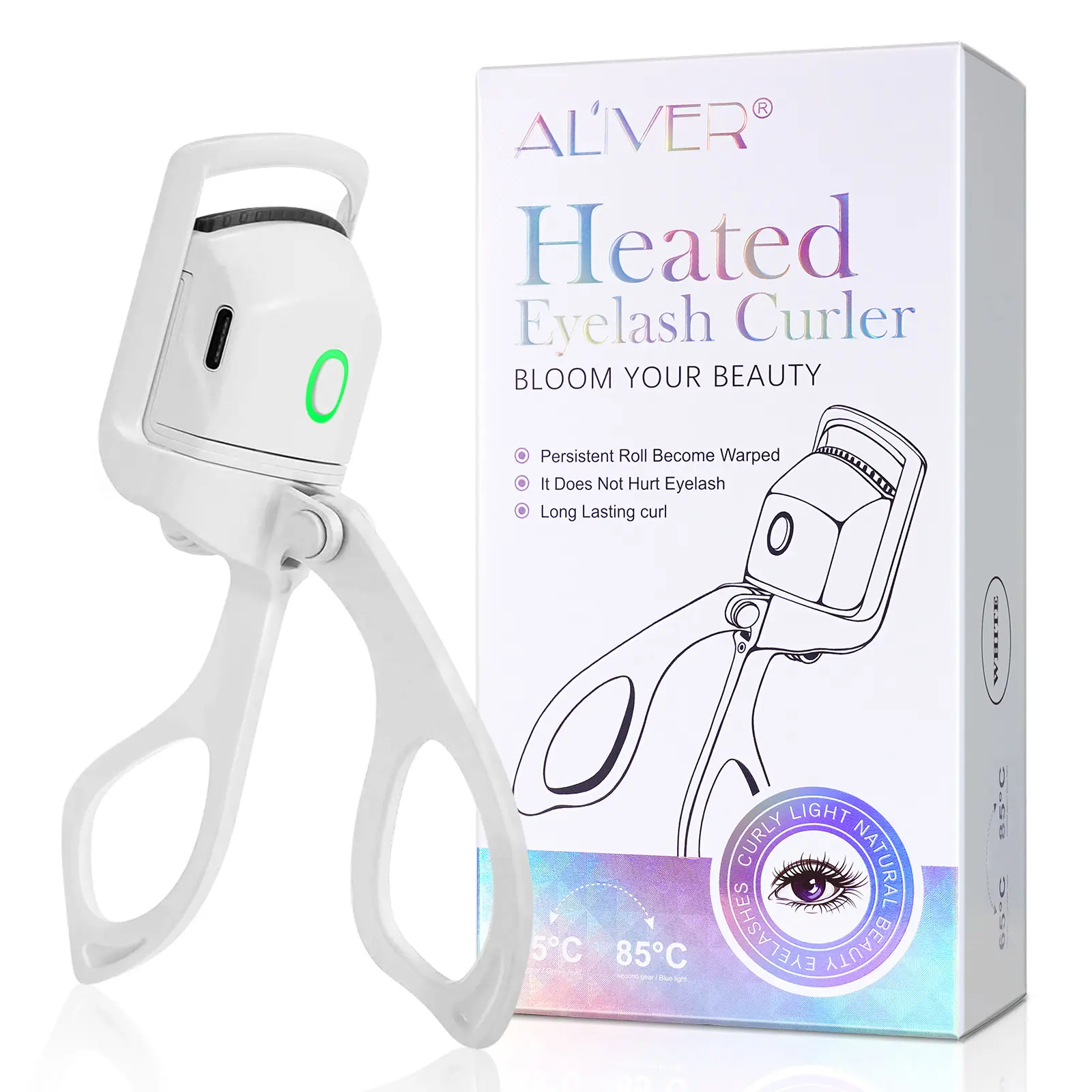 Aliver Eyelash Curler (White)