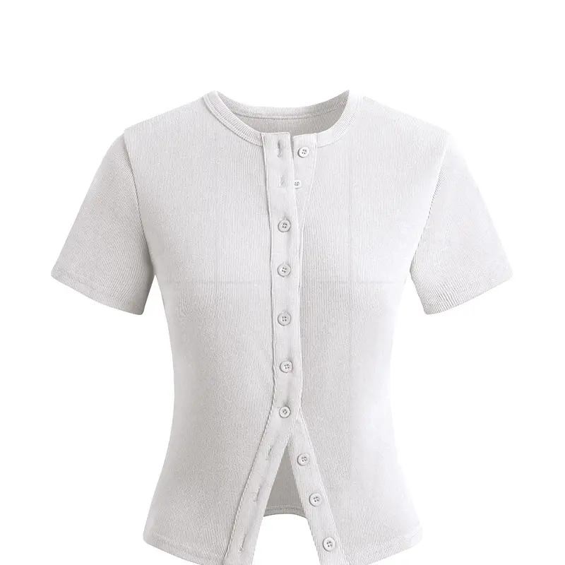 【Black Friday】Women's Short Sleeve Cardigan, Casual Button Front Knitwear for Daily Wear, Ladies Clothes for All Seasons, Knitted Clothes