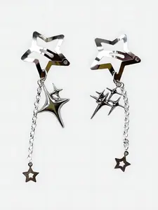 Star Design Hair Clips, Barrettes Hair Clips, Fashionable Hair Accessories for Women & Girls, Cute Lovely Hairwear for Daily Used