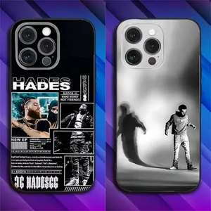 1pc Rapper H-Hades 66 Phone Case For iPhone 17,16,15,14,13,12,11,Pro,Max,Plus,Air Soft Black Case Gift