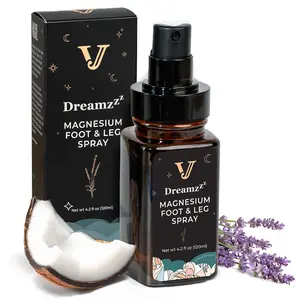 Jane Vine Dreamzzz Magnesium Spray for Feet and Sleep – Blended Formula Magnesium Oil with Lavender & Coconut Oil - Topical Magnesium Body Foot and Leg Spray for Women - Reduced Stickiness - 4.2 oz