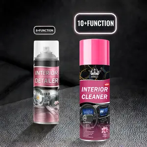WANGLE Car Cleaner Spray Interior - All Purpose Automotive Interior Cleaning Supplies & Care - UV Suppressant Protective Coating - Restores Color and Shine for Vinyl, Plastic, Rubber, Leather