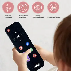 Silicone Realistic Remote Control Teether Toy for 3-6 Months Babies, Chewable Infant Toy, Safe and Soft Teething Solution for Toddlers, Sensory Teether