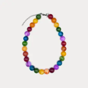 The D Natural Stone Necklace